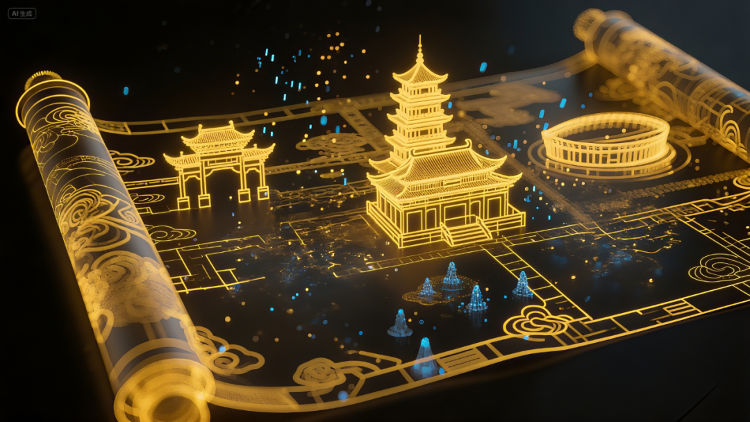 如何用AI制作全息城市投影,手把手教会你(附提示词)